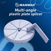 Manwah double-sided multi-angle gluing assistance jig with adjustable angles 6 to 60 degrees white plastic for precision hobby tools