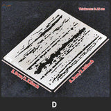 Silver G-9016D stencil for streaking effects in scale modeling tools