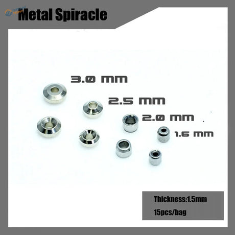 Metal parts for Gunpla: spiral hardware in 3.0mm to 1.6mm diameters