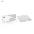 White microfiber cloth for scale modeling, smooth surface removes dust