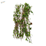 Miniature resin vine with lush green ivy cascading downward