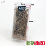 Miniature Vine Tree Roots package with brown fibrous mossy vine tree roots