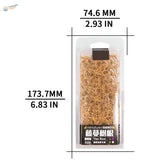 Miniature vine tree roots in clear plastic pack with black label