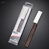 Sleek shi modeling backsaw with dark brown wooden handle and silver blade