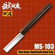 Shi modeling backsaw with thin blade sharktooth edge and wooden handle