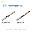Mo Shi Tools gloss and matt clear varnish marker pens, set of two