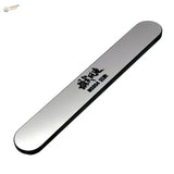 Silver-finished Shi Tools Glass File metal nail file with black Japanese characters