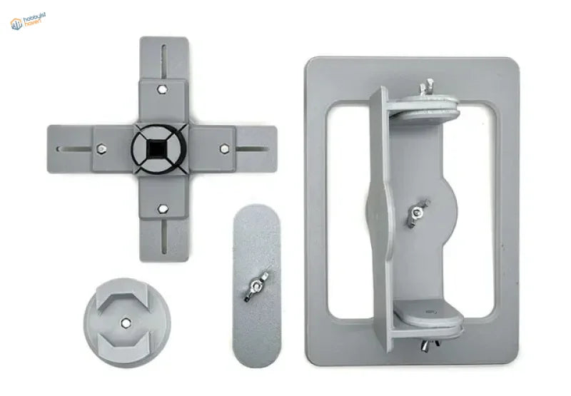 Model AFV Holder gray metal mounting bracket set with adjustable arms