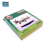 Green yellow cardboard Trumpeter Master Vans model aircraft display stand