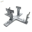 Gray plastic model aircraft holder with four adjustable arms