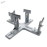 Gray plastic model aircraft holder with four adjustable arms