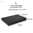 Black rectangular pegboard with 19x14 holes 2.2mm diameter for model painting clip stand system with magnetic alligator clips
