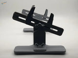 Sleek black and gray adjustable model ship holder stand