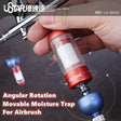 Red and clear plastic multi-angle movable moisture trap for airbrush UA-90096