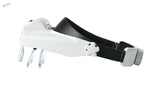 Multi-lens magnifier with flip-up 8x lens and LED light