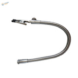 Silver gooseneck clamp for multifunction soldering station, scale modeling