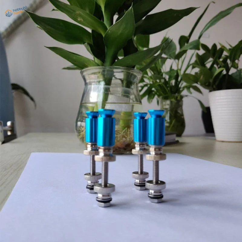 Blue and silver screwdriver bits for multifunction soldering station