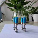 Blue and silver screwdriver bits for multifunction soldering station