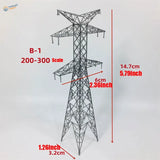 Gray metal 200-300 scale transmission tower from Multiple Scales Transmission Towers