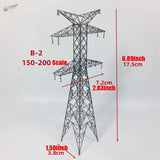 Gray metal B-2 150-200 scale transmission tower for multiple scales transmission