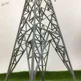 Gray metallic lattice transmission tower model in Multiple Scales Transmission Towers