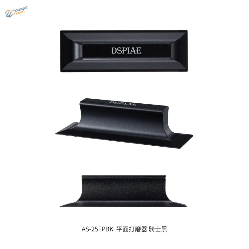 Black matte DSPiae AS-25FPBK angled sanding board, sleek modern design