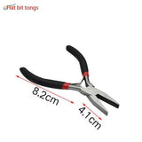 Black-handled insulated pliers with red accents, 8.2cm, for scale modeling