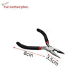 8cm black-handled insulated pliers for multiple shapes scale modeling tools