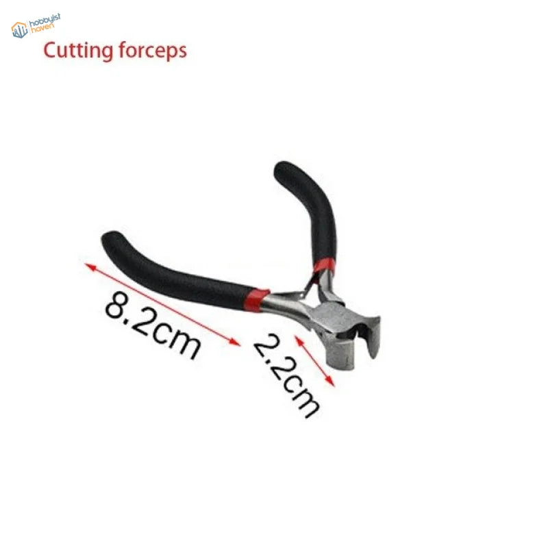 Black and red insulated pliers for multiple shapes, scale modeling tools
