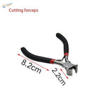 Black and red insulated pliers for multiple shapes, scale modeling tools