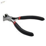 Black-handled insulated pliers with red accents for scale modeling tools