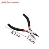 Black-handled insulated pliers for multiple shapes bending in scale modeling tools