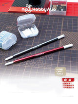 Two Hobbymio multipurpose wiping brushes in black and red with white tips