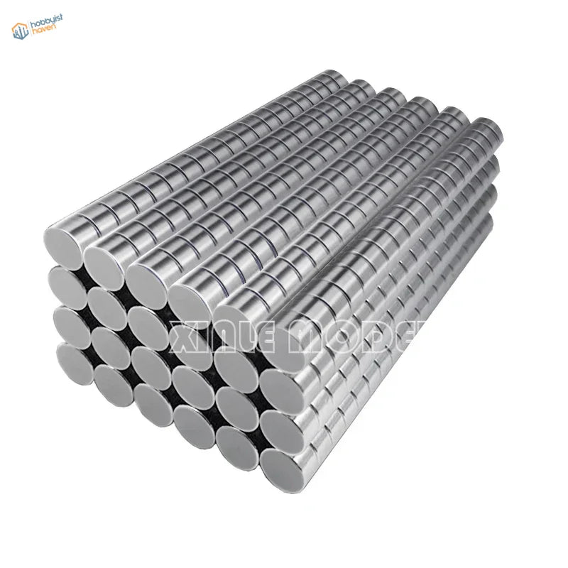 Nickel-plated neodymium magnets stack for scale modeling tools