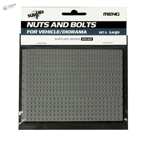 Gray plastic baseplate with studs by Meng for model making accessories