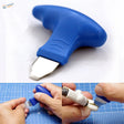 Blue-handled parts separator for Gundam models, cutting precisely