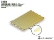 Gold-colored t-150 steel angle metal parts 1.2-2.0mm for 1/35 models