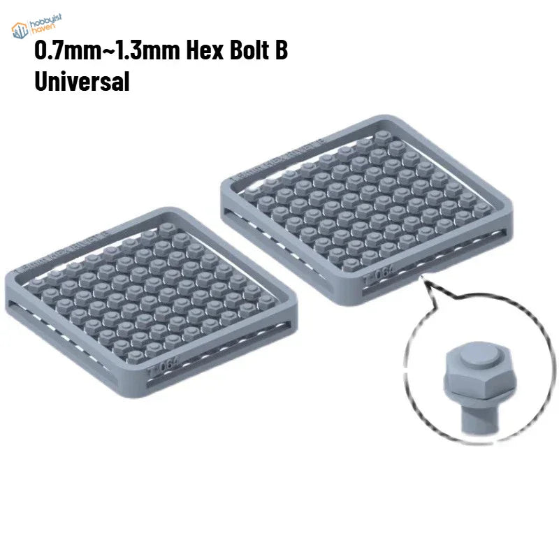 3D-Printed Hexagonal Rivets Scale Modeling Tools | HobbyistHaven