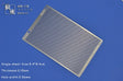 Silver-colored metal photo-etch vent mesh sheet with uniform grid and precise holes for scale modeling tools and precision hobby tools