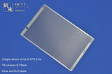 Photo-etch vent mesh silver aw-119 stencil with 0.6mm holes for precise scale modeling tools and model building tools