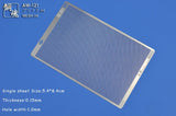 Silver-colored photo-etch vent mesh with 1.0mm holes made of metal for precision hobby tools in scale modeling