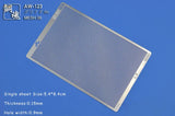Silver photo-etch vent mesh with 0.9mm grid for scale modeling tools and precision hobby tools measuring 5.4x8.4cm