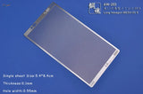 Silver long hexagon mesh stencil with 0.5mm holes and 0.1mm thickness model aw-203 by Kawa for scale modeling tools