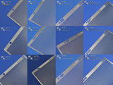 Photo-etch vent mesh silver screens with varied hole sizes aw-120 to aw-245 for precision hobby tools in scale modeling
