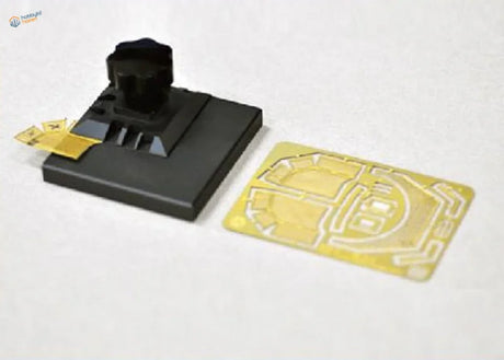 Photo etched parts bender square black plastic tool with gold die plate