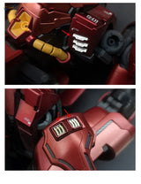 Red Gundam photoetch heat sink with s-01 markings