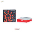 Red plastic base with silver photoetch rolling set for scale modeling tools