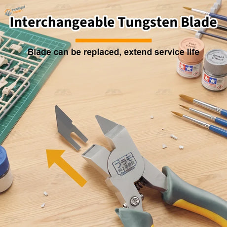 Plamokojo replaceable-blade single-edge nipper for scale modelling
