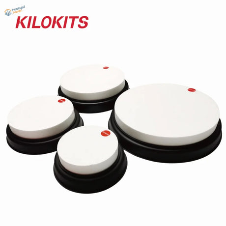 Set of 4 white whetstones on eps hard foam bases for dioramas