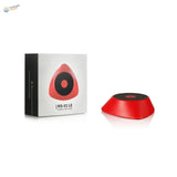 Red black magnetic paint stirrer with sleek triangular phone holder design